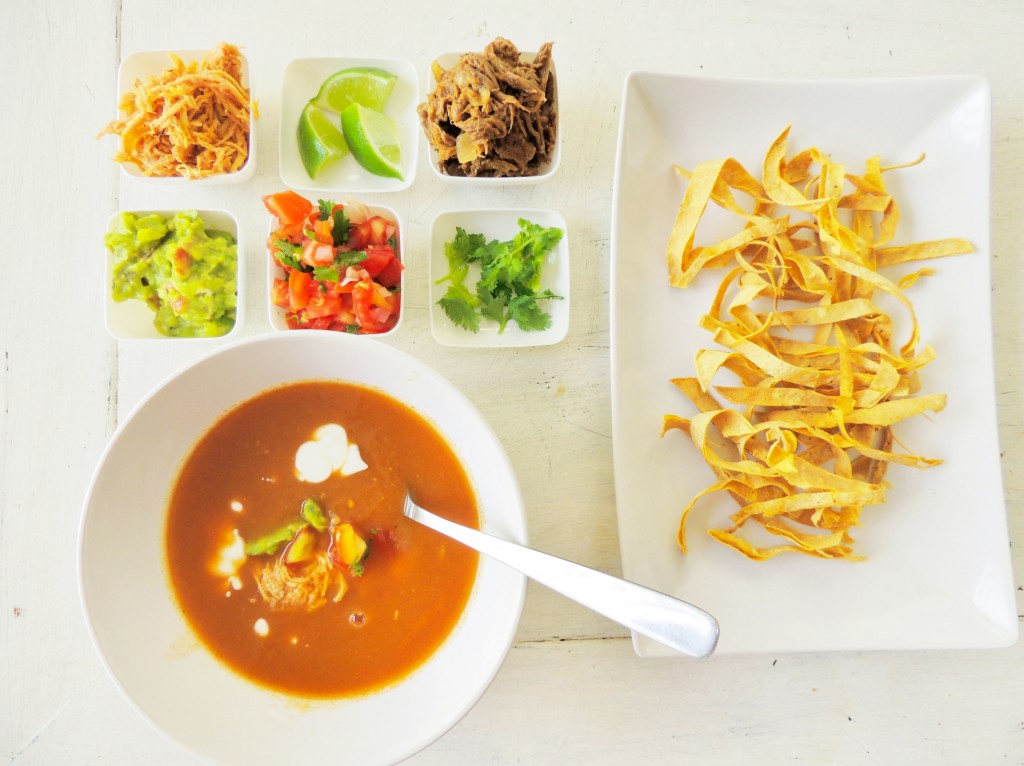 Mexican Tortilla Soup - The Petit Gourmet