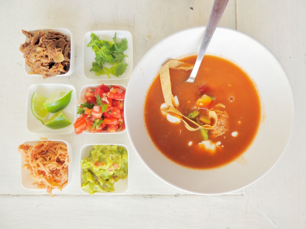 Mexican Tortilla Soup - The Petit Gourmet