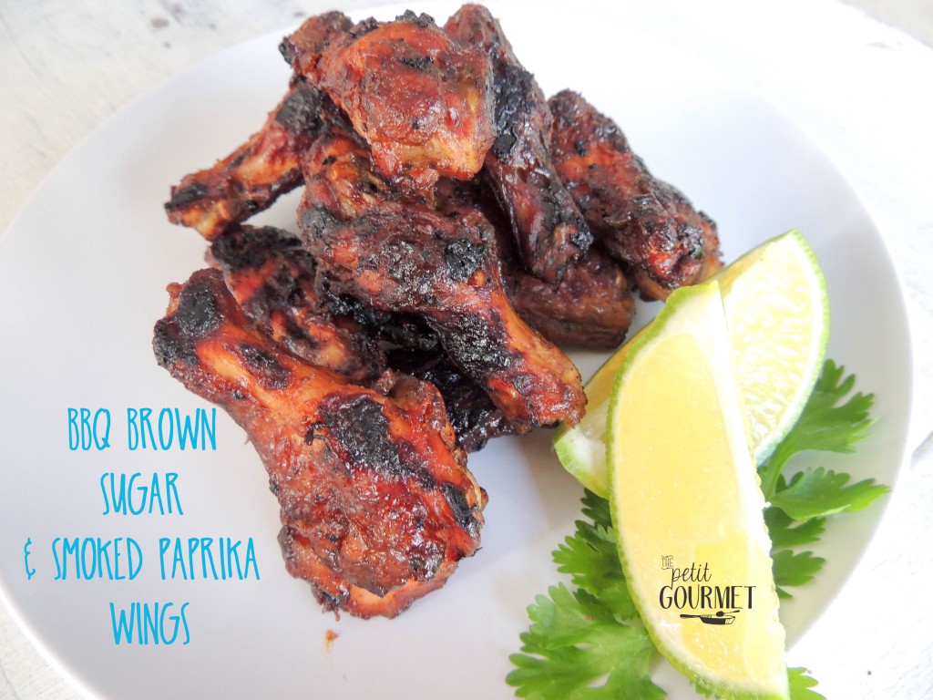 BBQ Brown sugar & smoked paprika wings - The Petit Gourmet