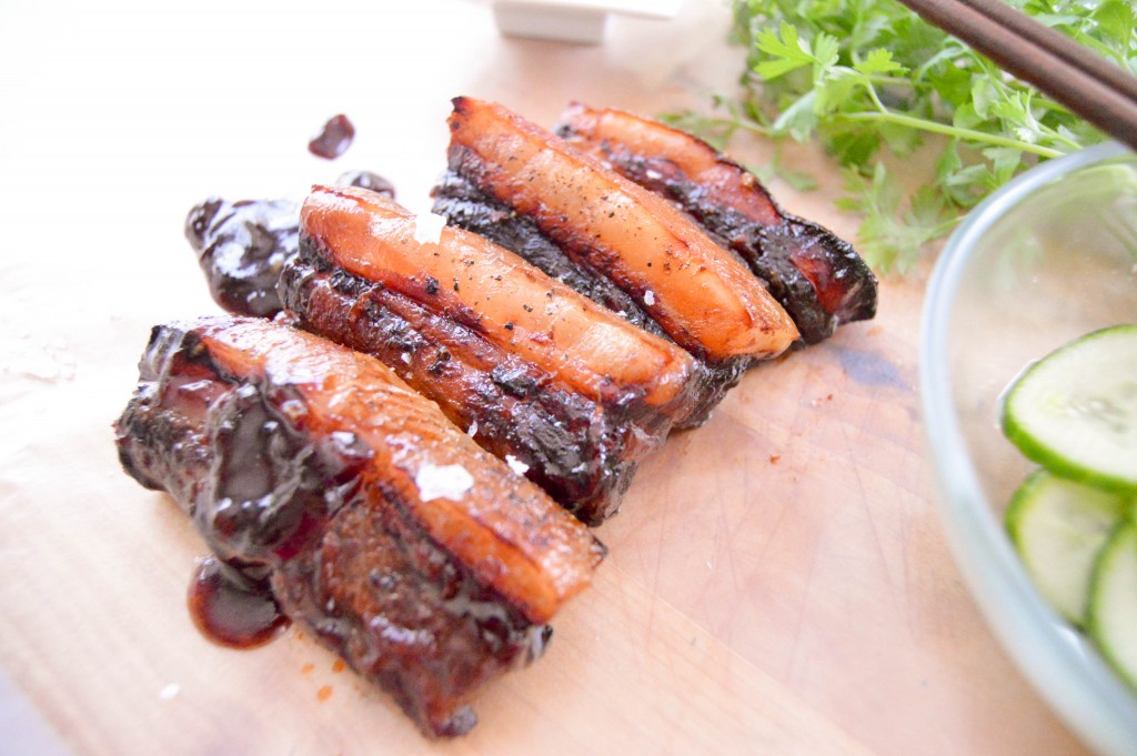 Char Siu Style pork belly - The Petit Gourmet