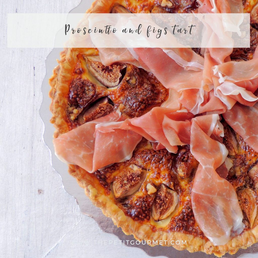 How to enjoy figs? How about pairing figs and ham in a tart!