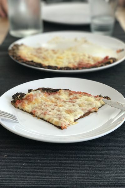 Cauliflower kale pizza crust