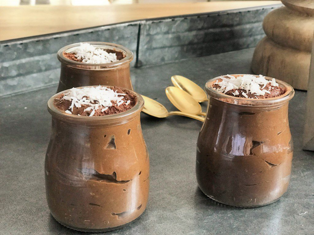Chocolate Coconut Avocado Mousse