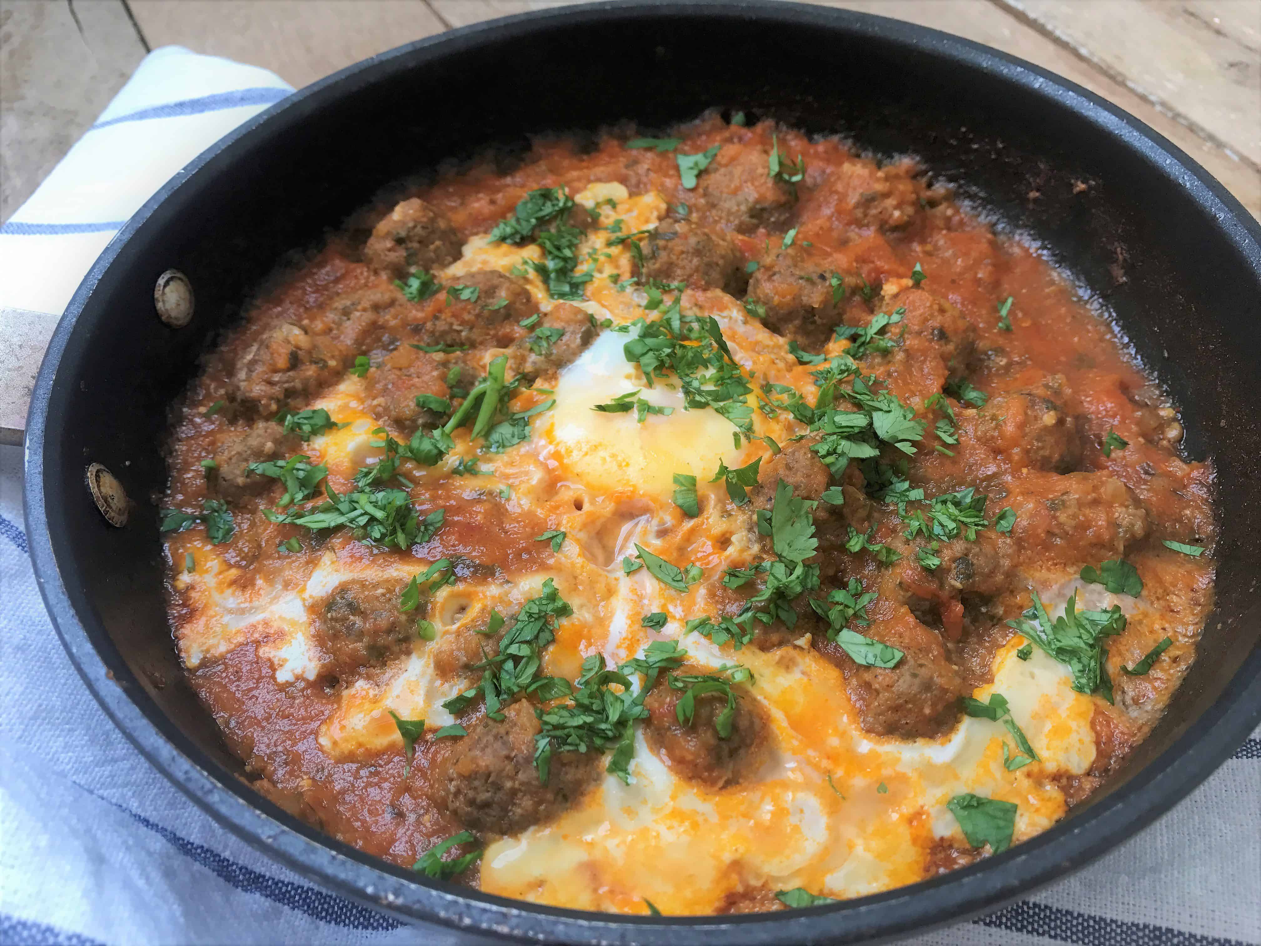 Kefta meatballs tajine with eggs Petit Gourmet